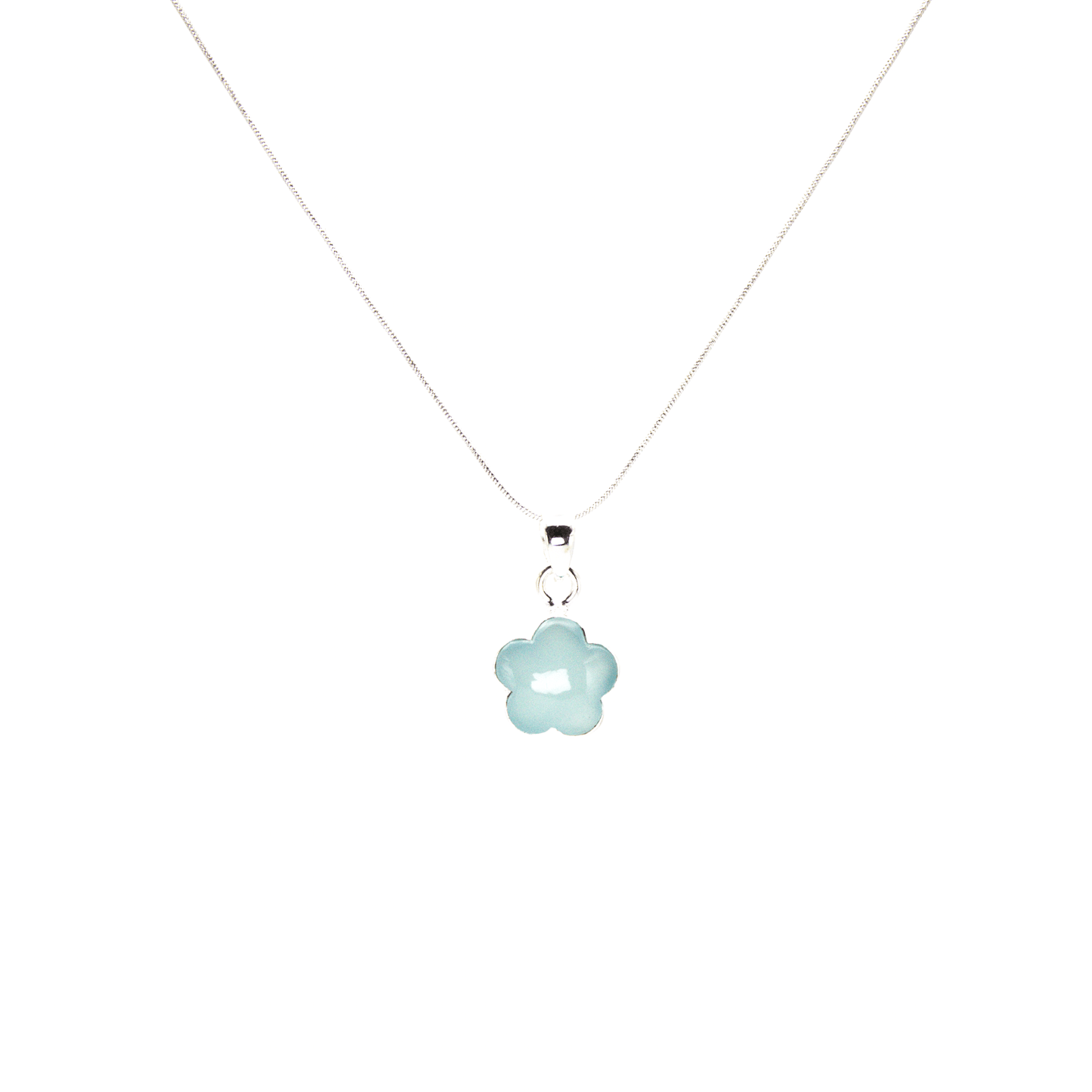 Collar 'Flor Calcedonia' Plata 925