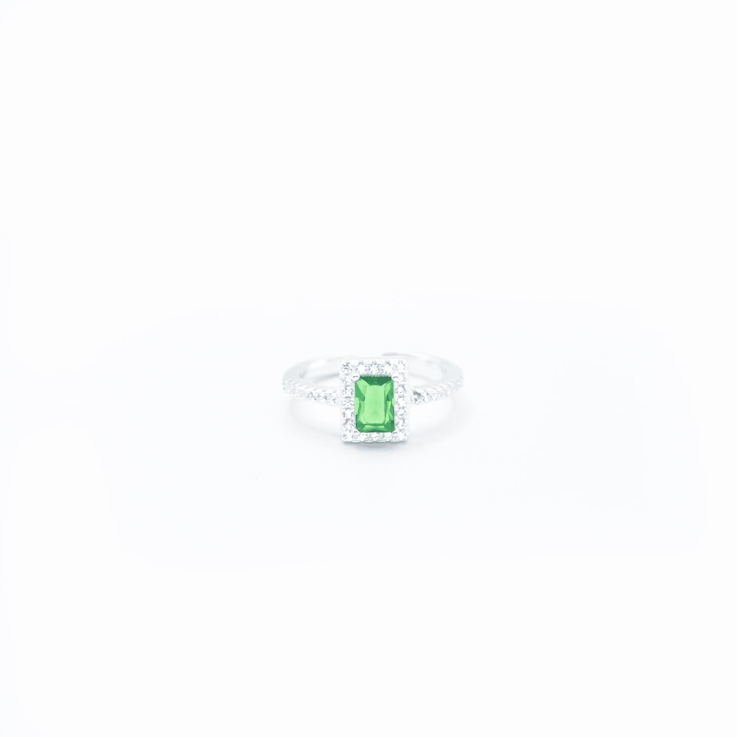 Anillo Aura Esmeralda Plata 925