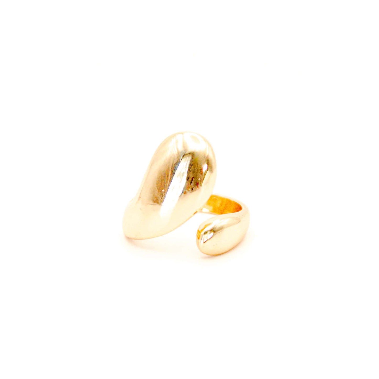 Anillo Baño de Oro Gota Dorada