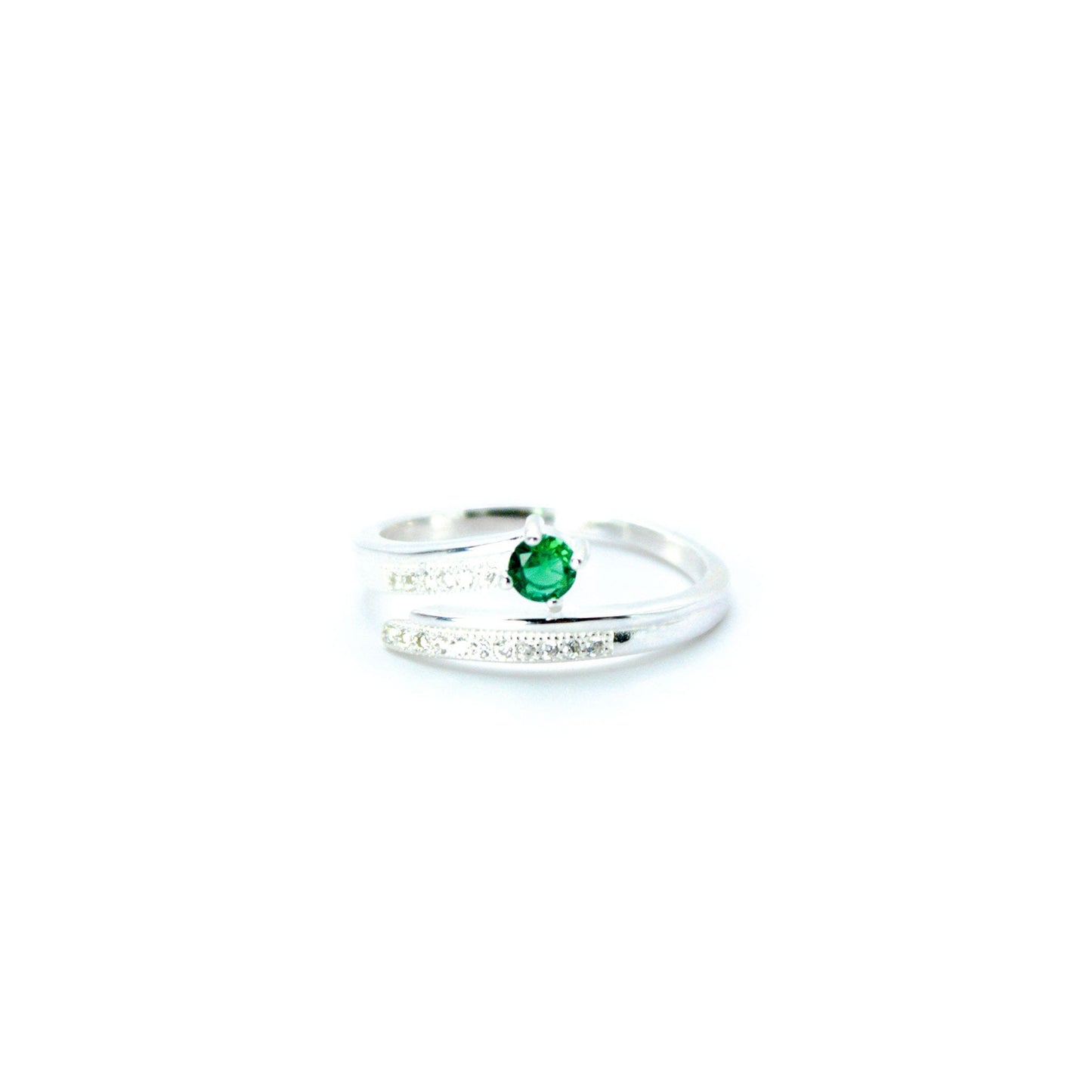 Anillo Brisa Esmeralda Plata 925