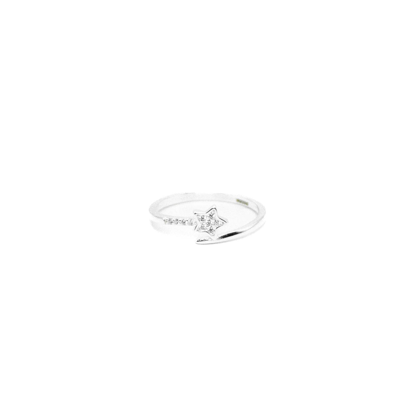 Anillo Estrella Fugaz Plata 925