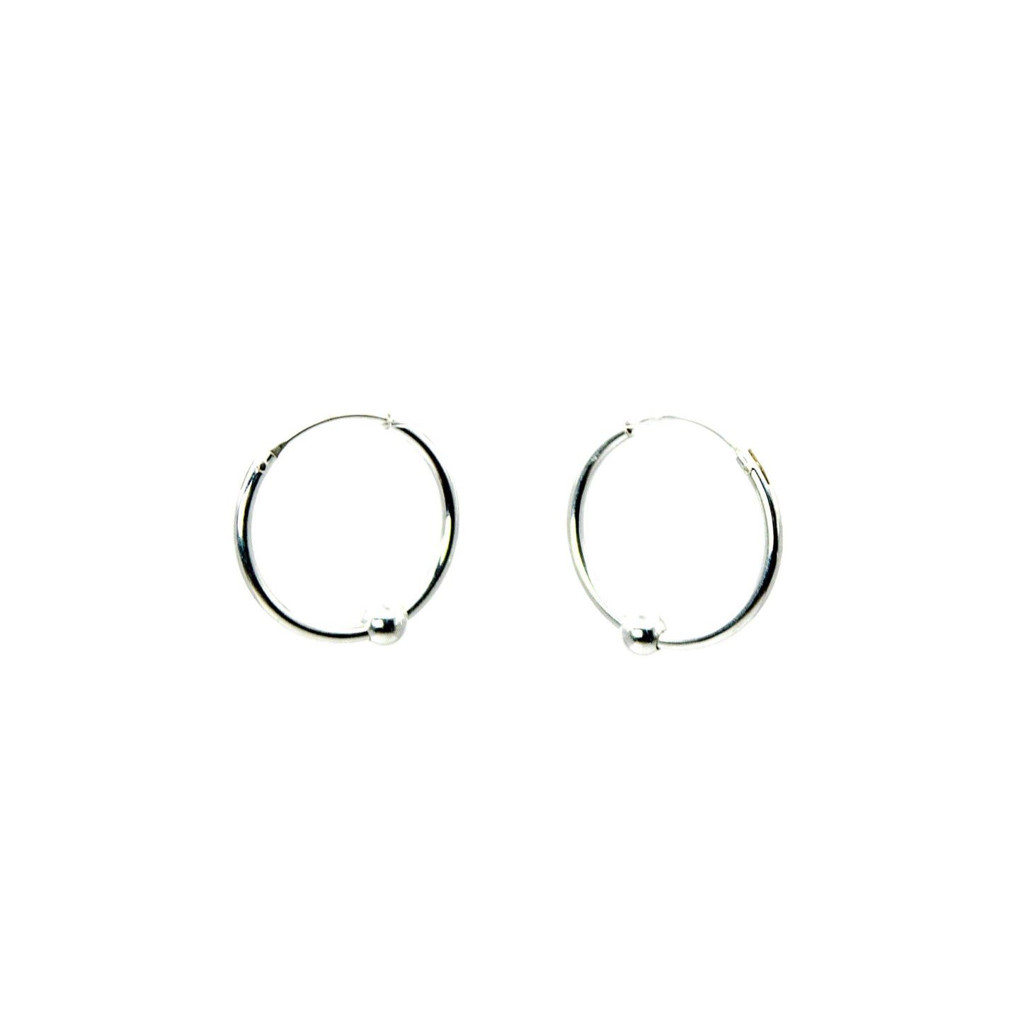 Aros Argolla Luna Plata 925