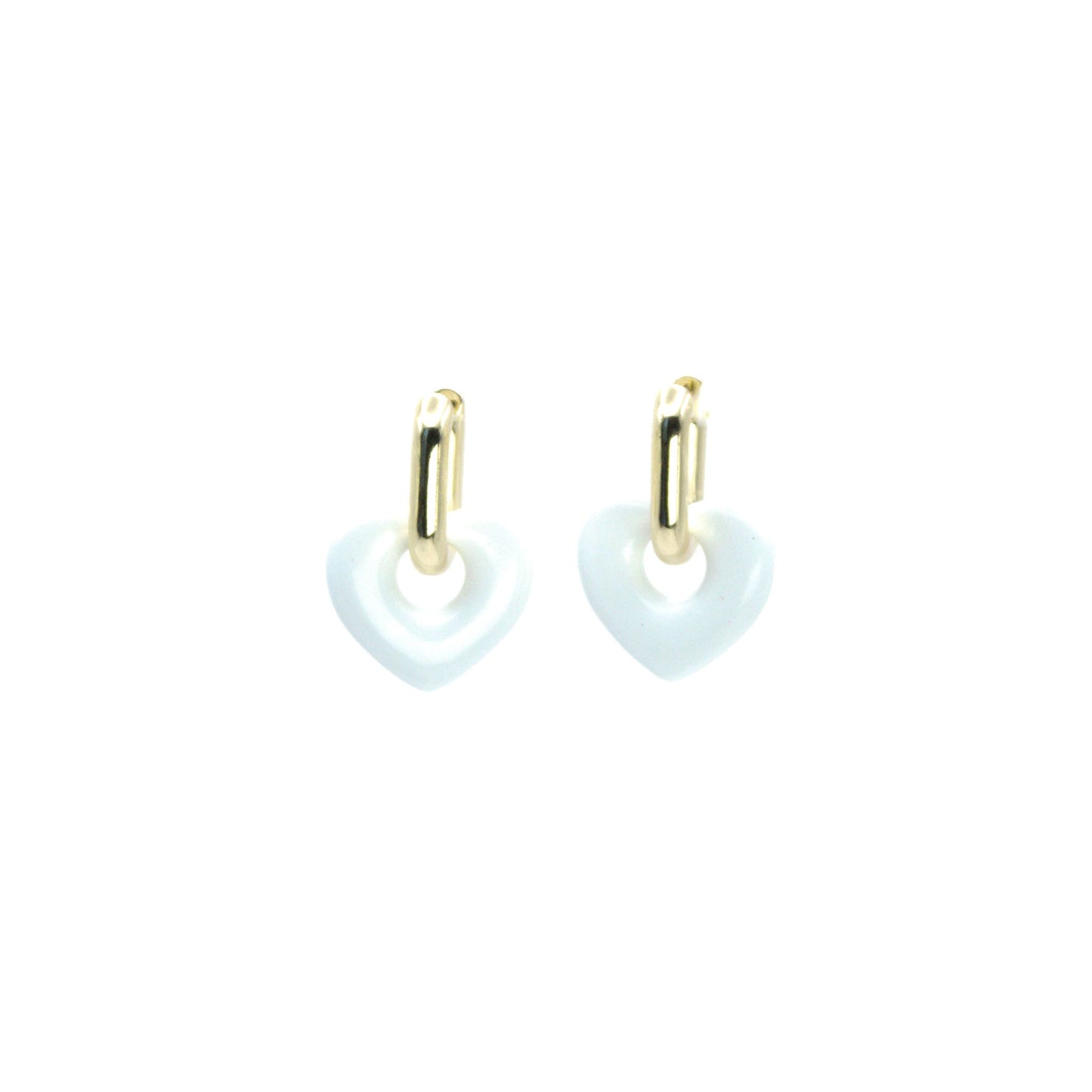 Aros Corazón Enamora Blanco