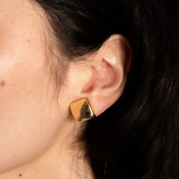 Aros Enchape Oro Milan Modelo