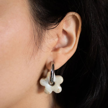 Aros Flor Desertica Silver Modelo