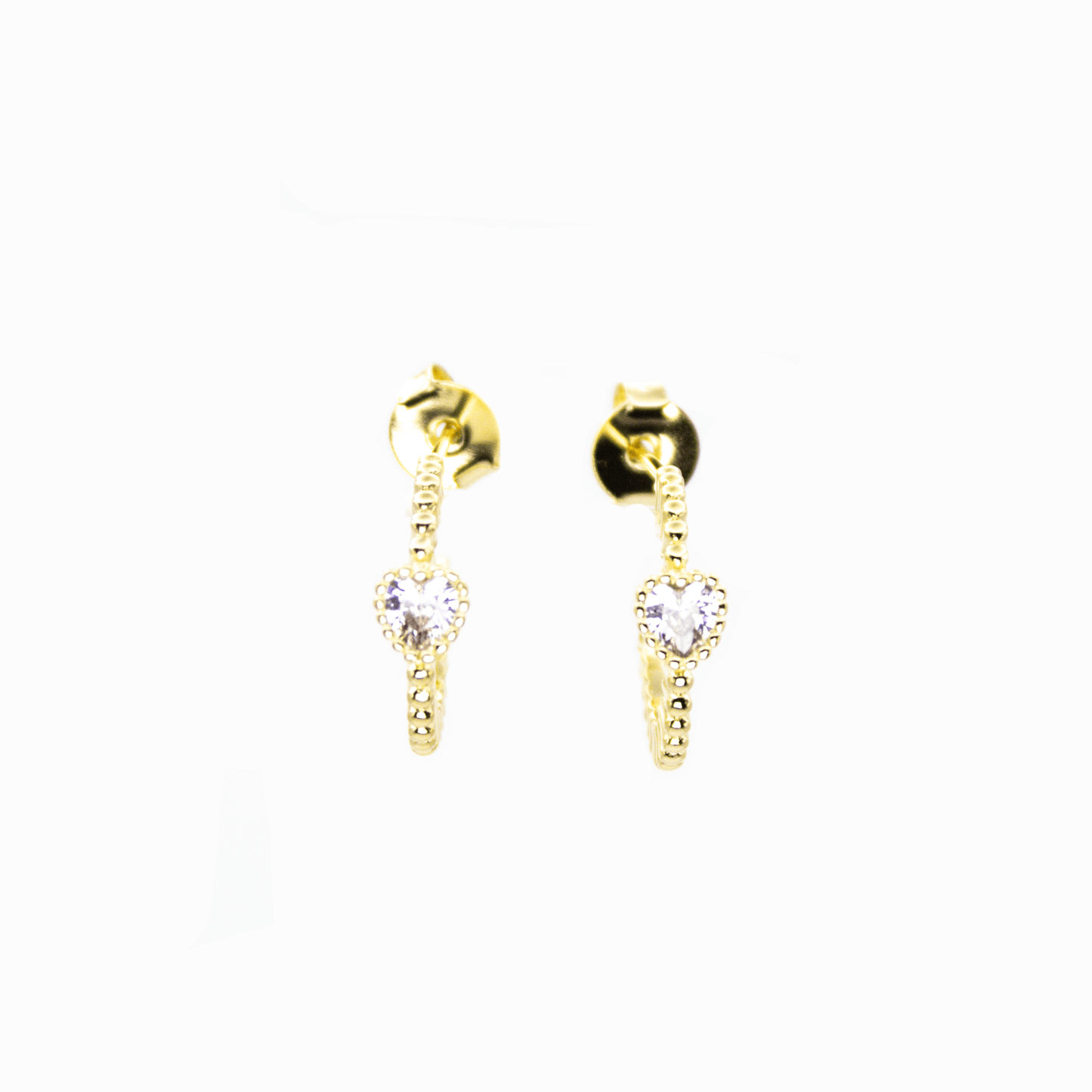 Aros Latido Dorado Enchape en oro
