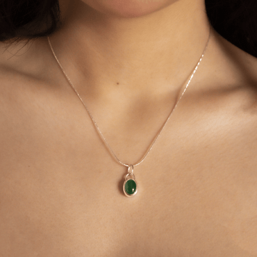 Colgante Lux Terra Onix verde modelo