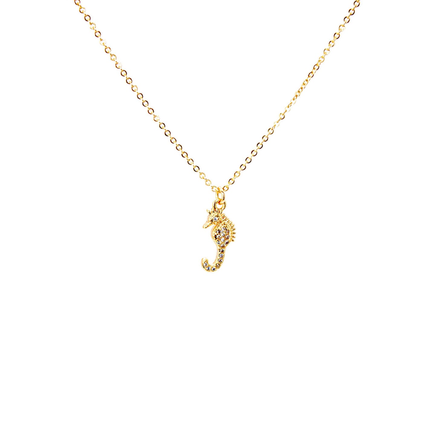 Collar baño de oro Caballito de Mar Circones