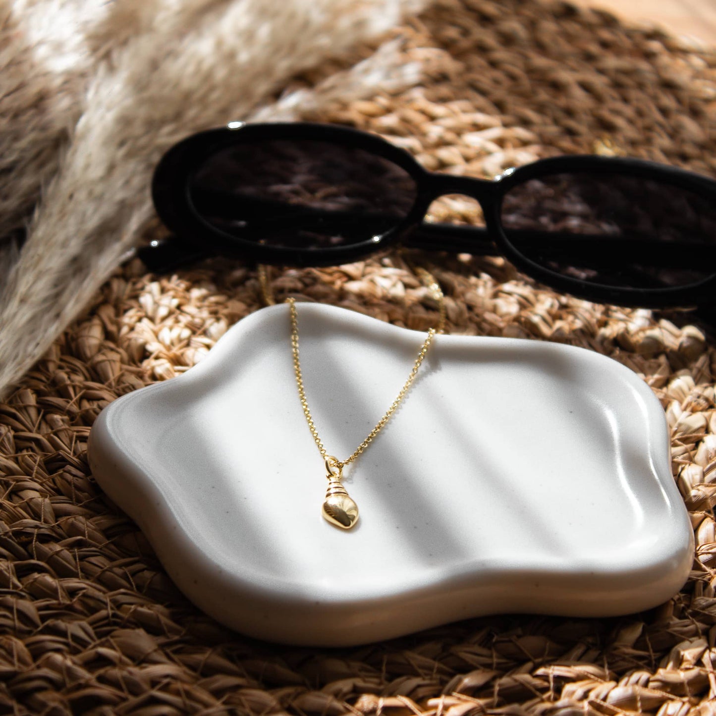 Collar Baño Oro Caracola Mar