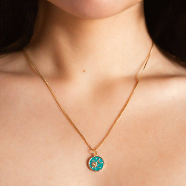 Collar Baño de Oro Cielo de Verano modelo