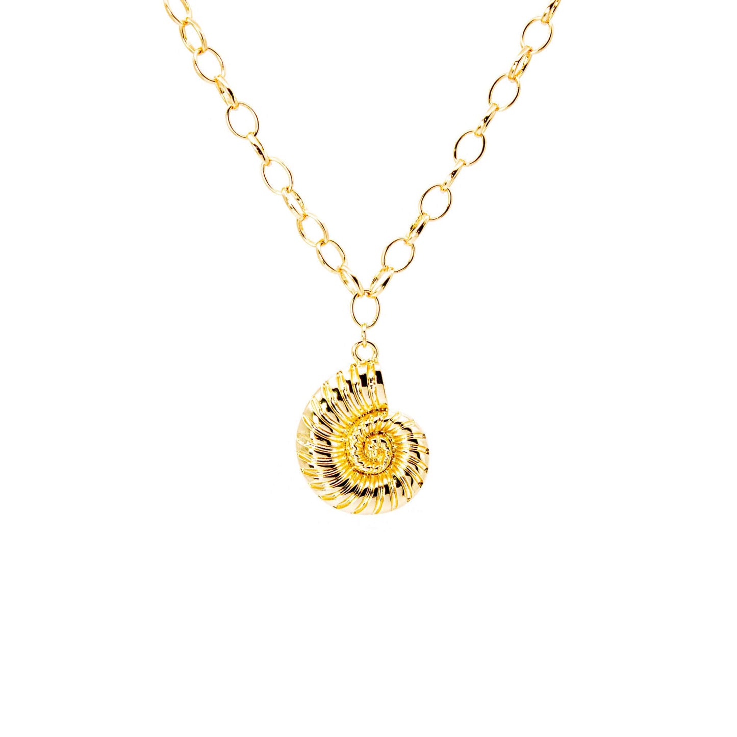 Collar Baño de Oro Costa Maxi Concha