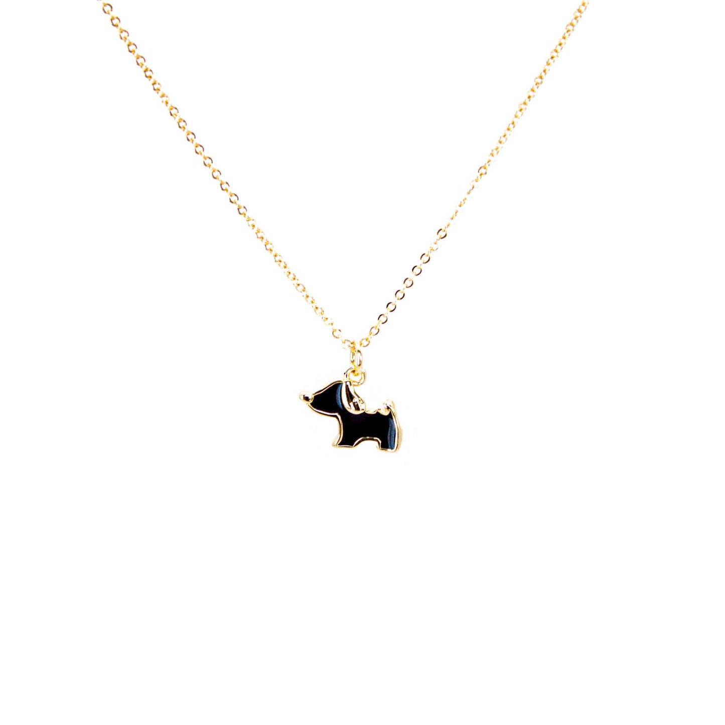 Collar Baño de Oro Dog Lover Negro