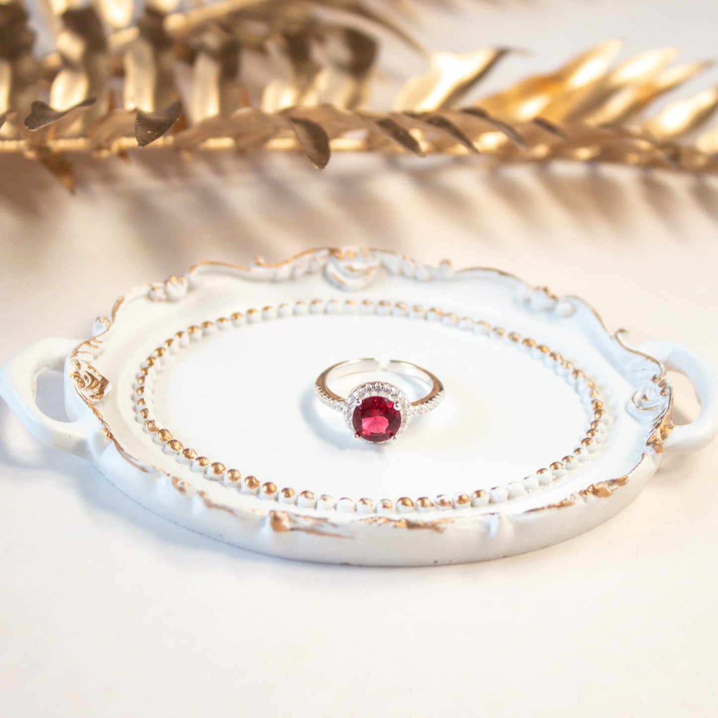 escenario anillo rojo amor