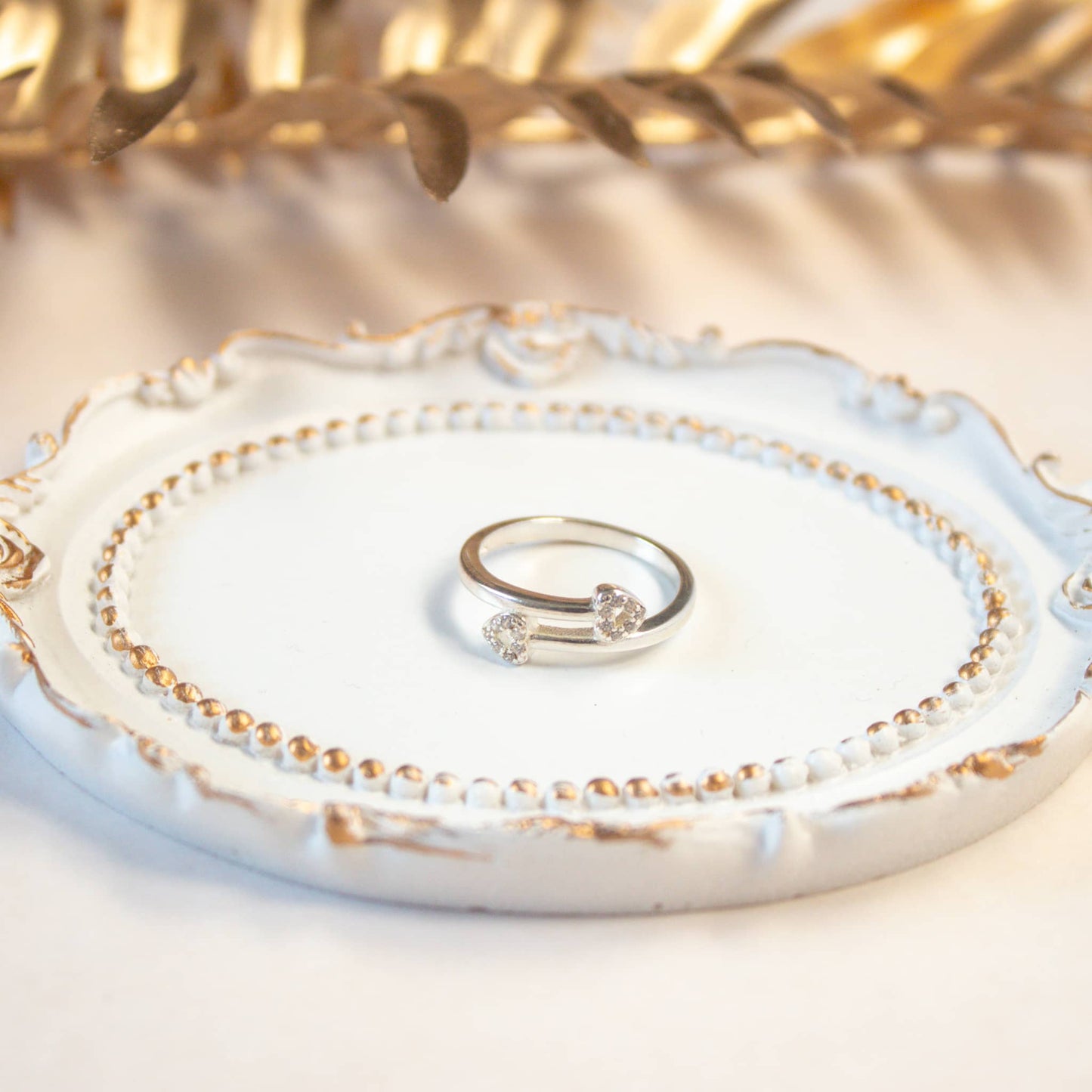 Anillo 'Cruce de Corazones' Plata 925