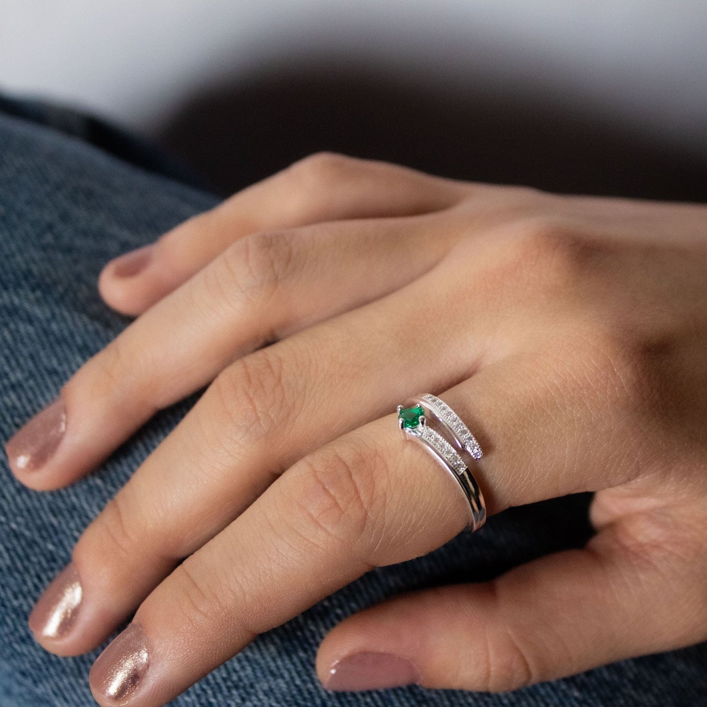 Modelo Anillo Brisa Esmeralda