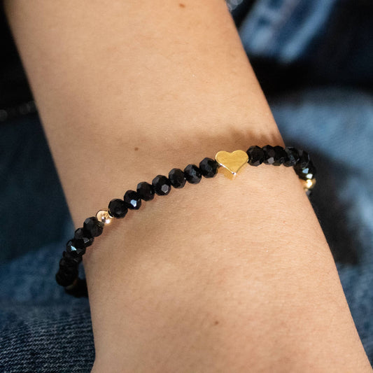 Modelo Pulsera Corazón Ébano