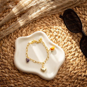 Pulsera Baño Oro Caribe Amor escenario