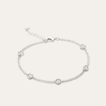 Pulsera Corazones Radiantes Plata 925
