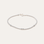 Pulsera Esferas Plateadas Plata 925
