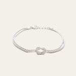 Pulsera Nudo Eterno Plata 925