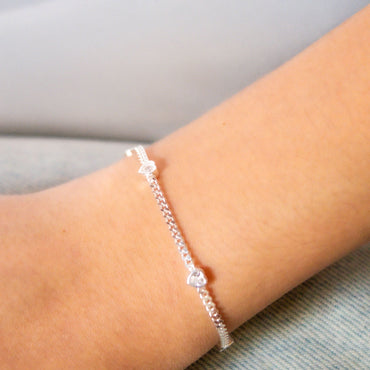 Pulsera Plata 925 Corazones Radiantes modelo