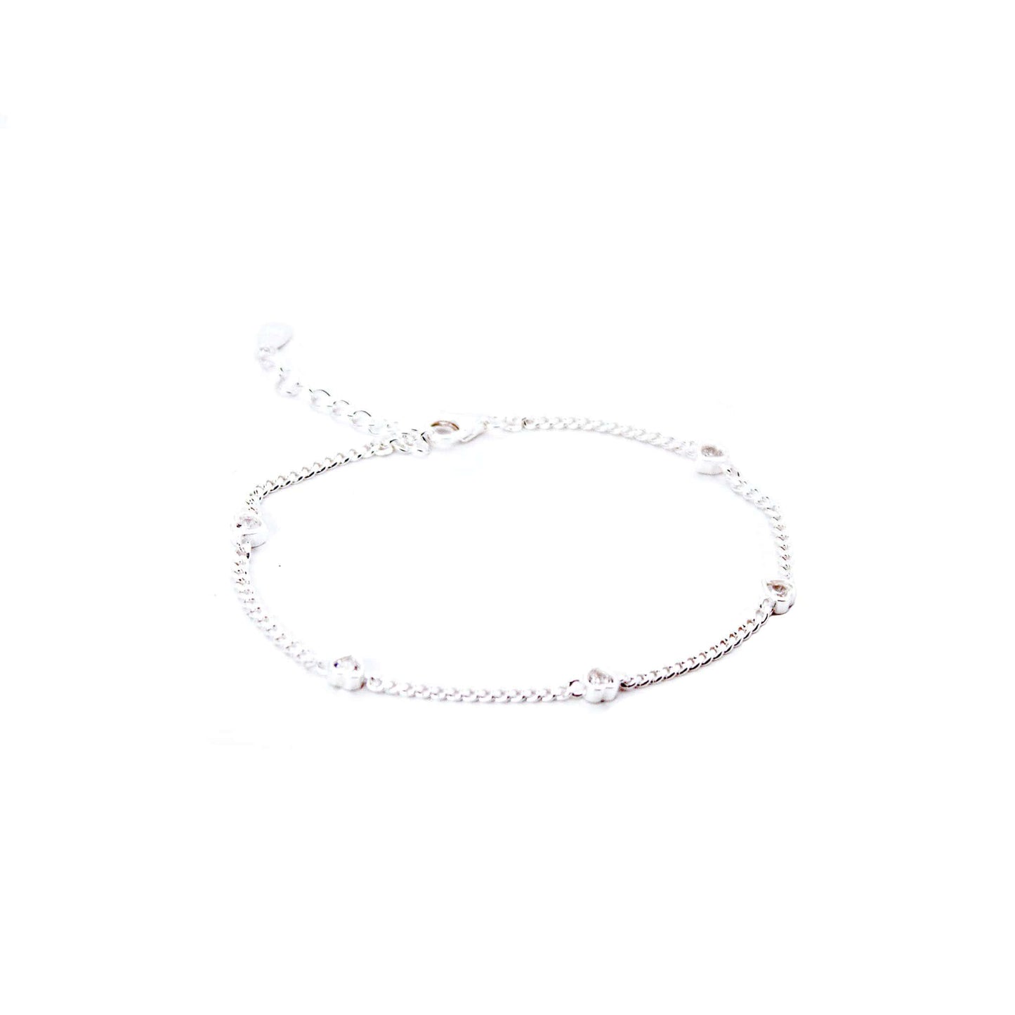 Pulsera 'Corazones Radiantes' Plata 925
