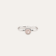 Anillo Aeterna cuarzo rosa