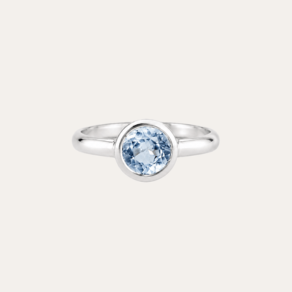 Anillo Aqua Topacio Swiss