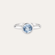 Anillo Aqua Topacio Swiss