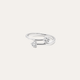 Anillo Cruce de Corazones Plata 925