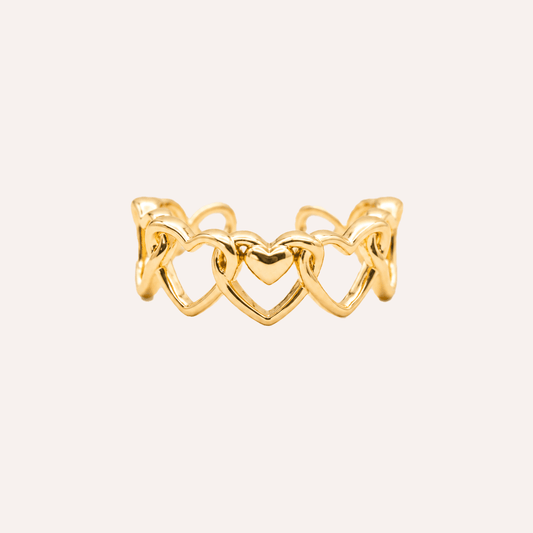 anillo ronda de corazones