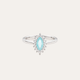 Anillo Aguamar Plata 925