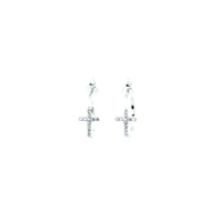 Aros Argolla Cruz Plata 925