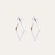 Aros argolla geometrica plata 925