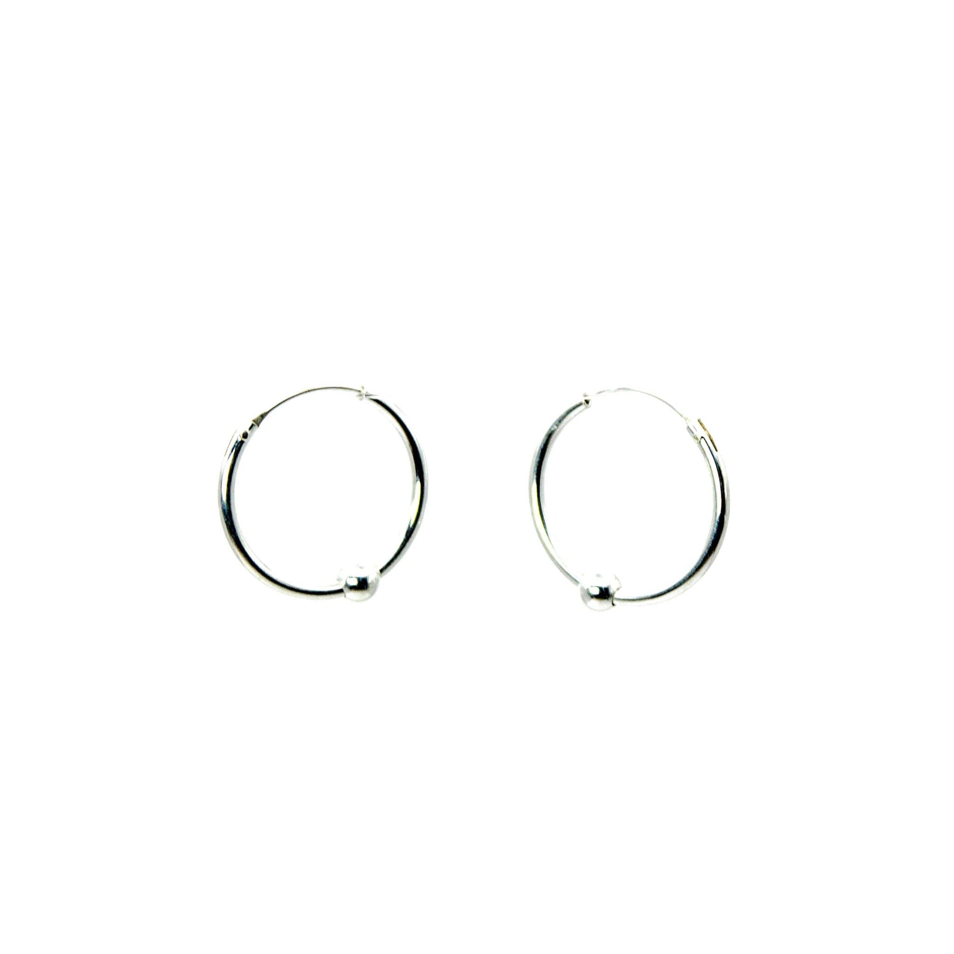 Aros Argolla Luna Plata 925