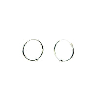 Aros Argolla Luna Plata 925