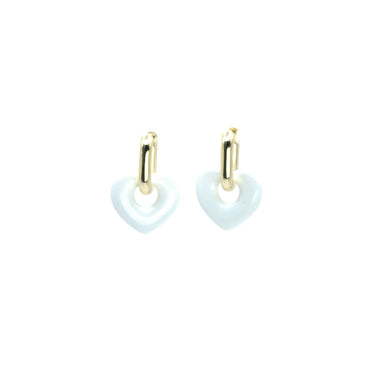 Aros Corazón Enamora Blanco