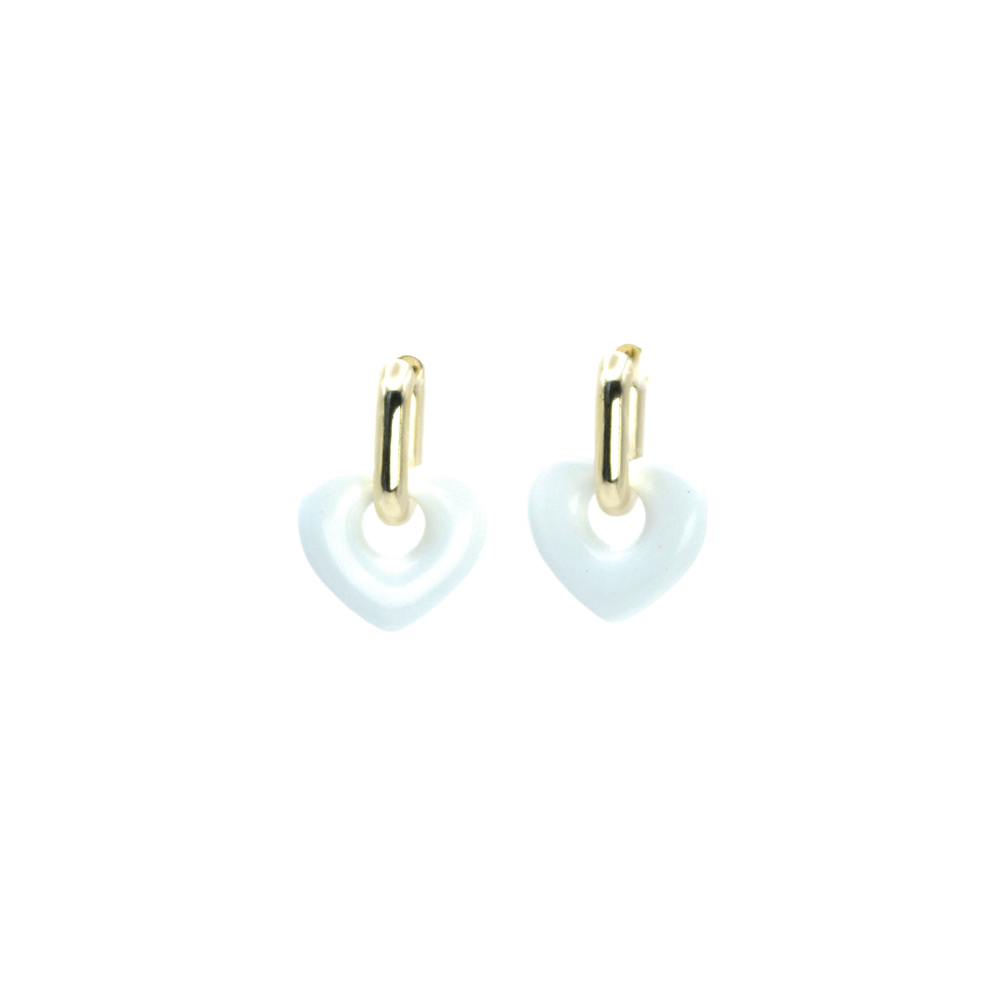 Aros Corazón Enamora Blanco
