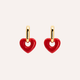 Aros 'Corazón Enamora' Baño en Oro