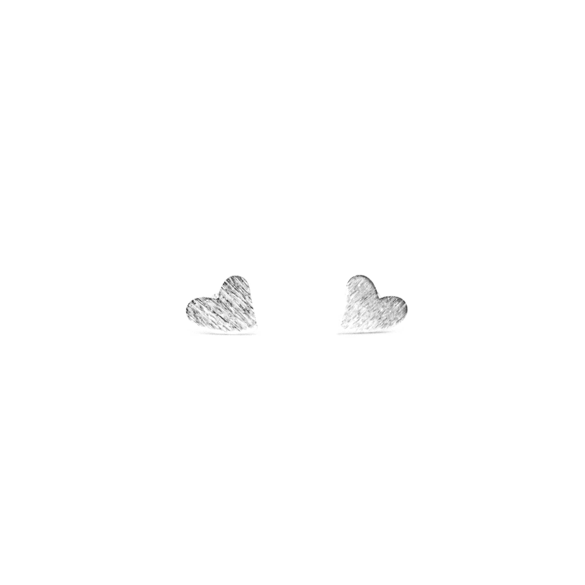 Aros Corazón Rústico Plata 925