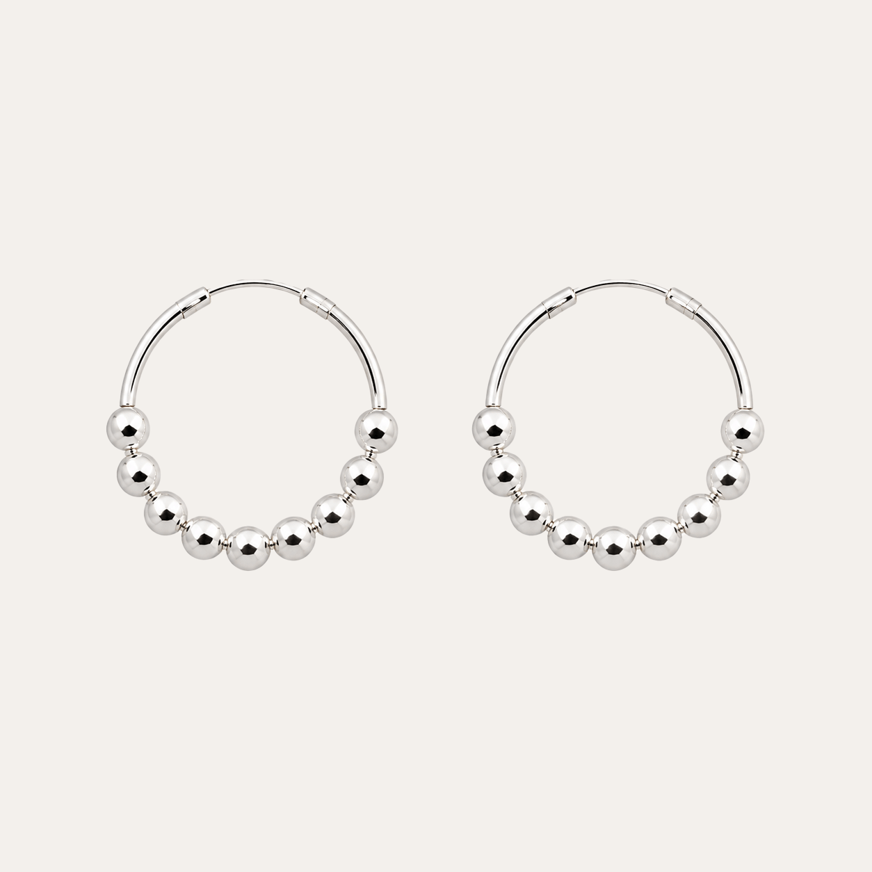 Aros Danza Esferas Plata 925