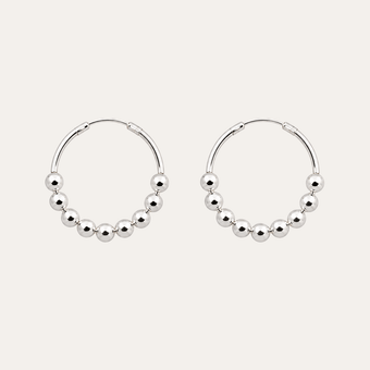 Aros Danza Esferas Plata 925