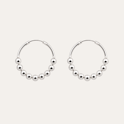 Aros Danza Esferas Plata 925
