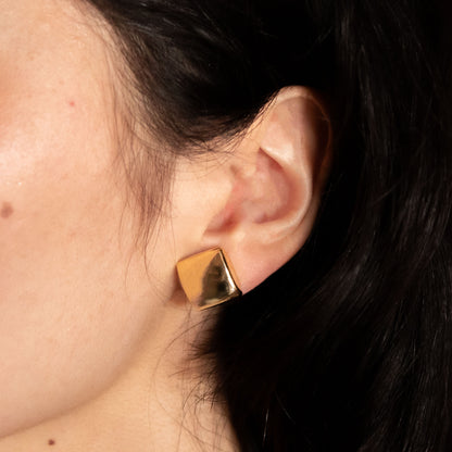 Aros Enchape Oro Milan Modelo