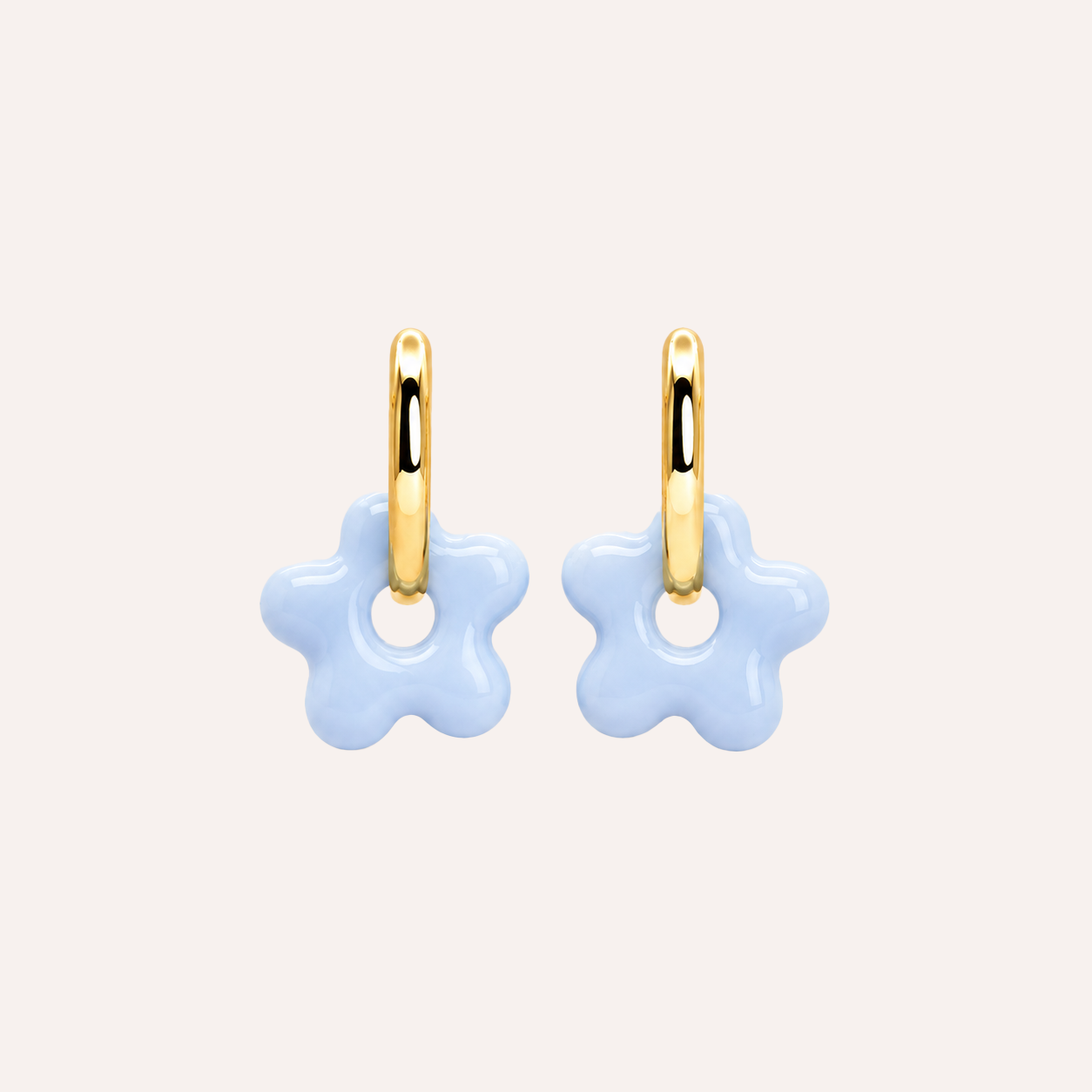 Aros Flor Marina Gold Handmade