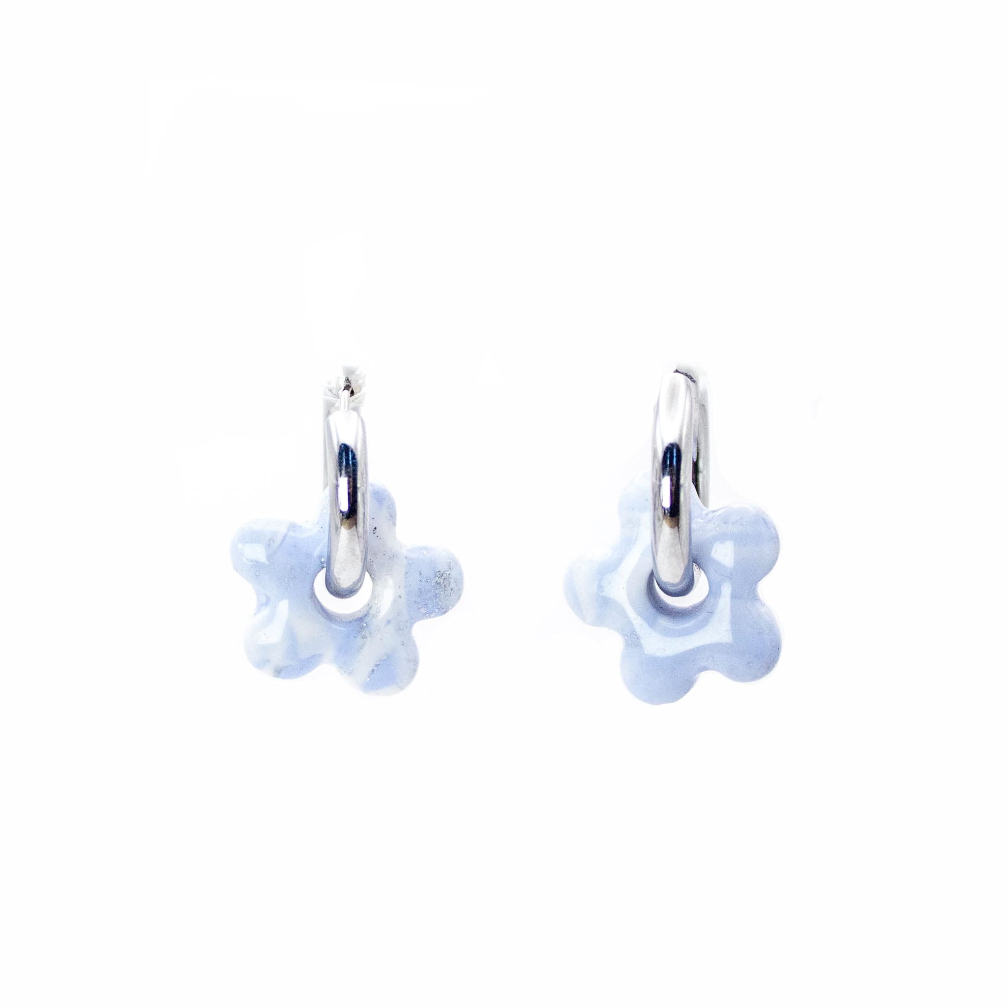Aros Flor Marina Silver Handmade