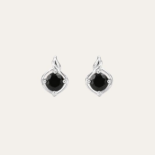 Aros Fuego Black plata 925