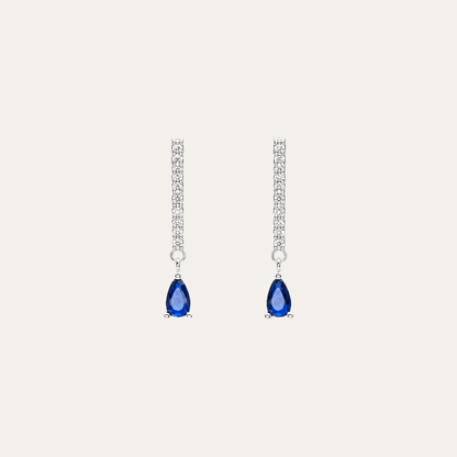 Aros Gota de Oceano plata 925