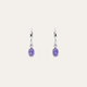 Aros Gota violeta plata925