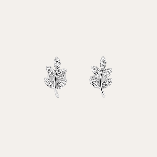 Aros Hoja al Viento plata 925